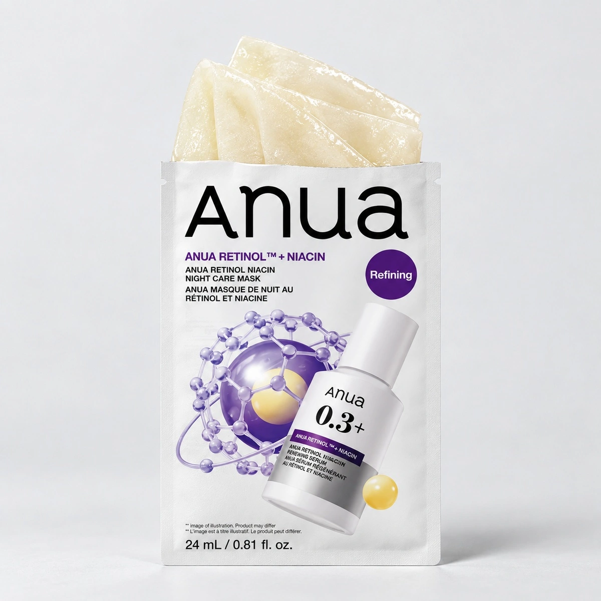 Купить Ночная тканевая маска для лица с ретинолом и ниацинамидом Anua RETINOL NIACIN Night Care Mask, 24 мл ANUA Ночная тканевая маска для лица с ретинолом и ниацинамидом Anua RETINOL NIACIN Night Care Mask, 24 мл