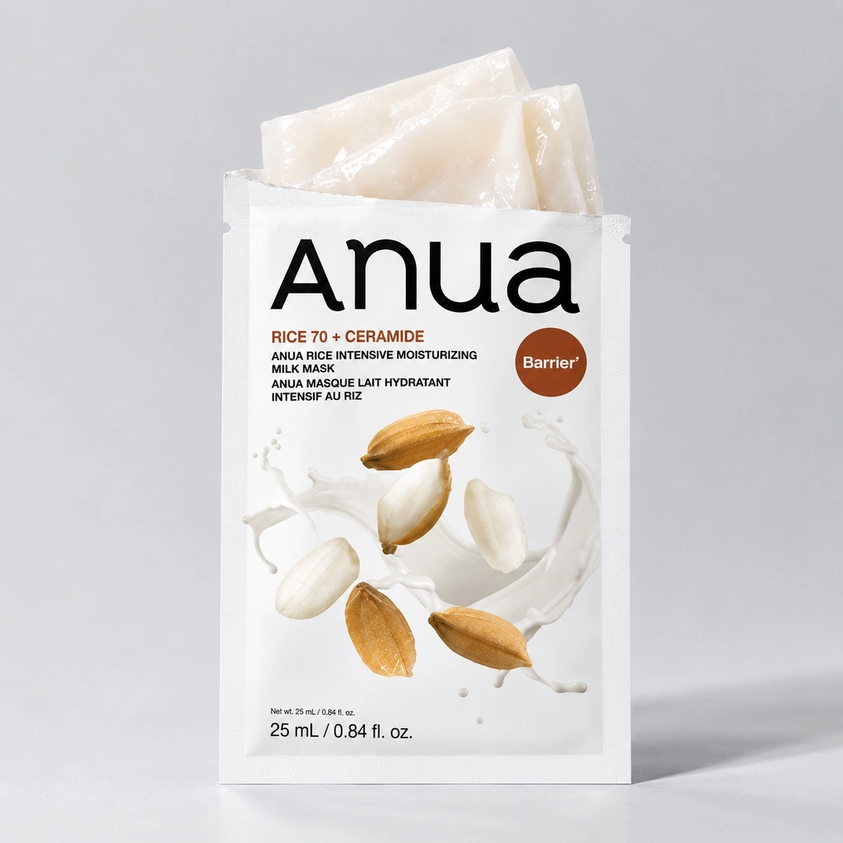 Купить Тканевая маска для сияния кожи с рисом Anua RICE 70 Intensive Moisturizing Milk Mask, 25 мл ANUA Тканевая маска для сияния кожи с рисом Anua RICE 70 Intensive Moisturizing Milk Mask, 25 мл