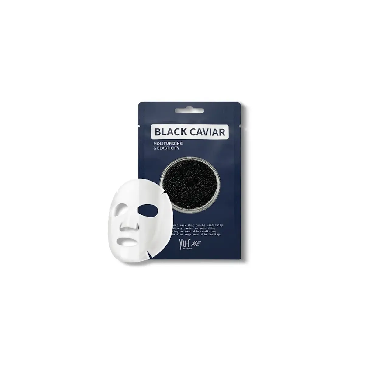Купить Тканевая маска для лица с экстрактом черной икры Yu.R Me Black Caviar Sheet Mask, 25 г YU-R ME Тканевая маска для лица с экстрактом черной икры Yu.R Me Black Caviar Sheet Mask, 25 г