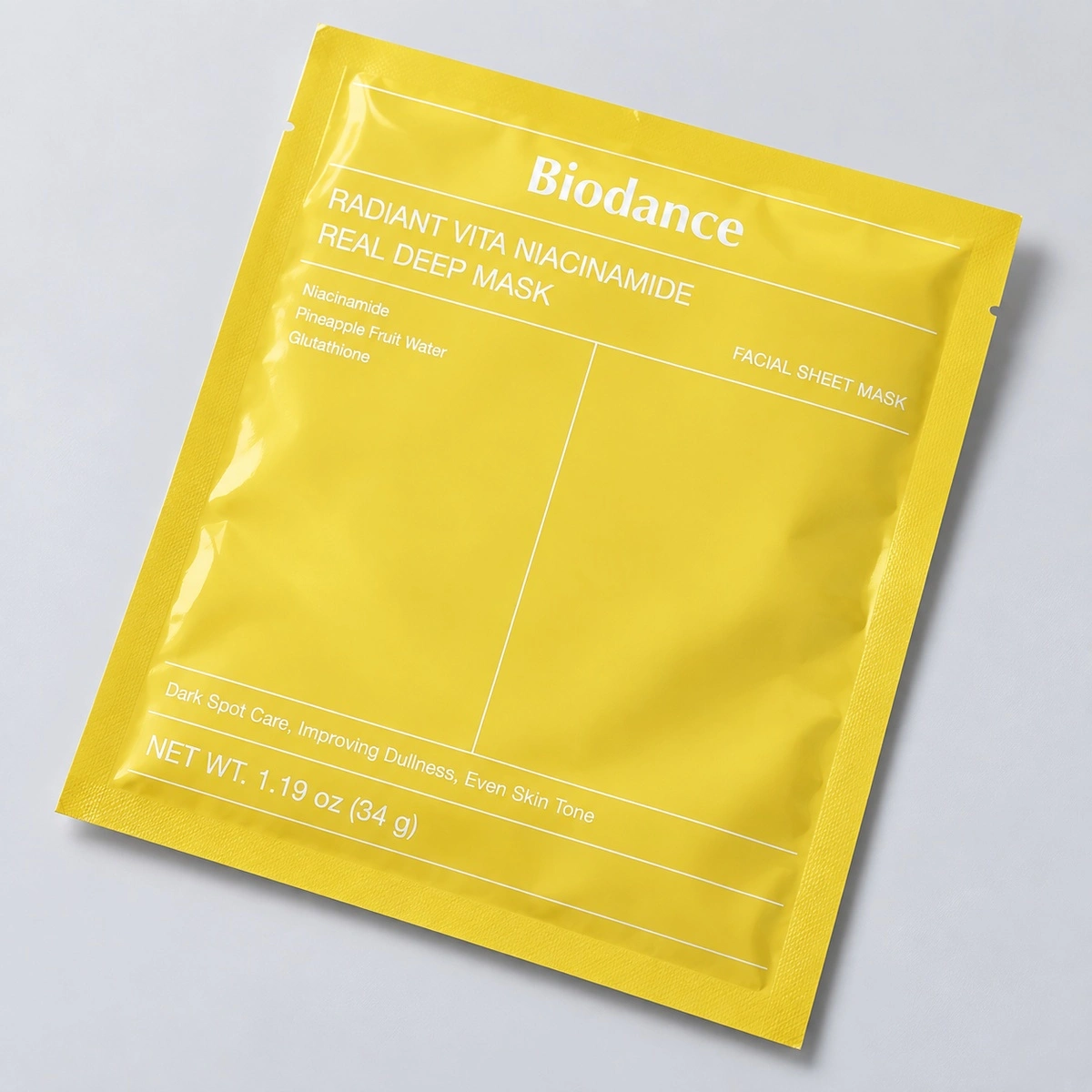 Купить Ночная гидрогелевая маска с ниацинамидом для сияния Biodance Vita Niacinamide Real Deep Mask, 35 гр BIODANCE Ночная гидрогелевая маска с ниацинамидом для сияния Biodance Vita Niacinamide Real Deep Mask, 35 гр