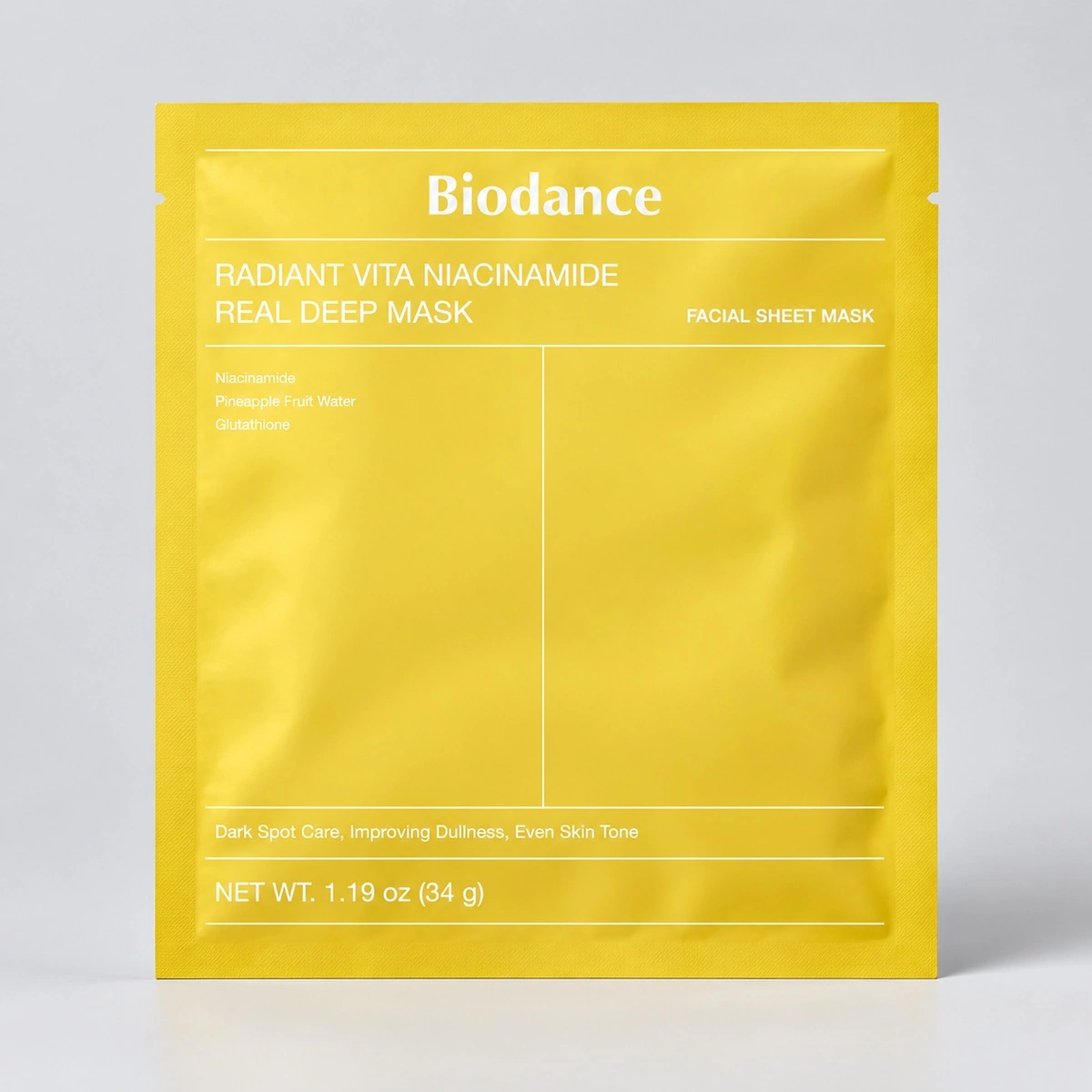 Купить Ночная гидрогелевая маска с ниацинамидом для сияния Biodance Vita Niacinamide Real Deep Mask, 35 гр BIODANCE Ночная гидрогелевая маска с ниацинамидом для сияния Biodance Vita Niacinamide Real Deep Mask, 35 гр