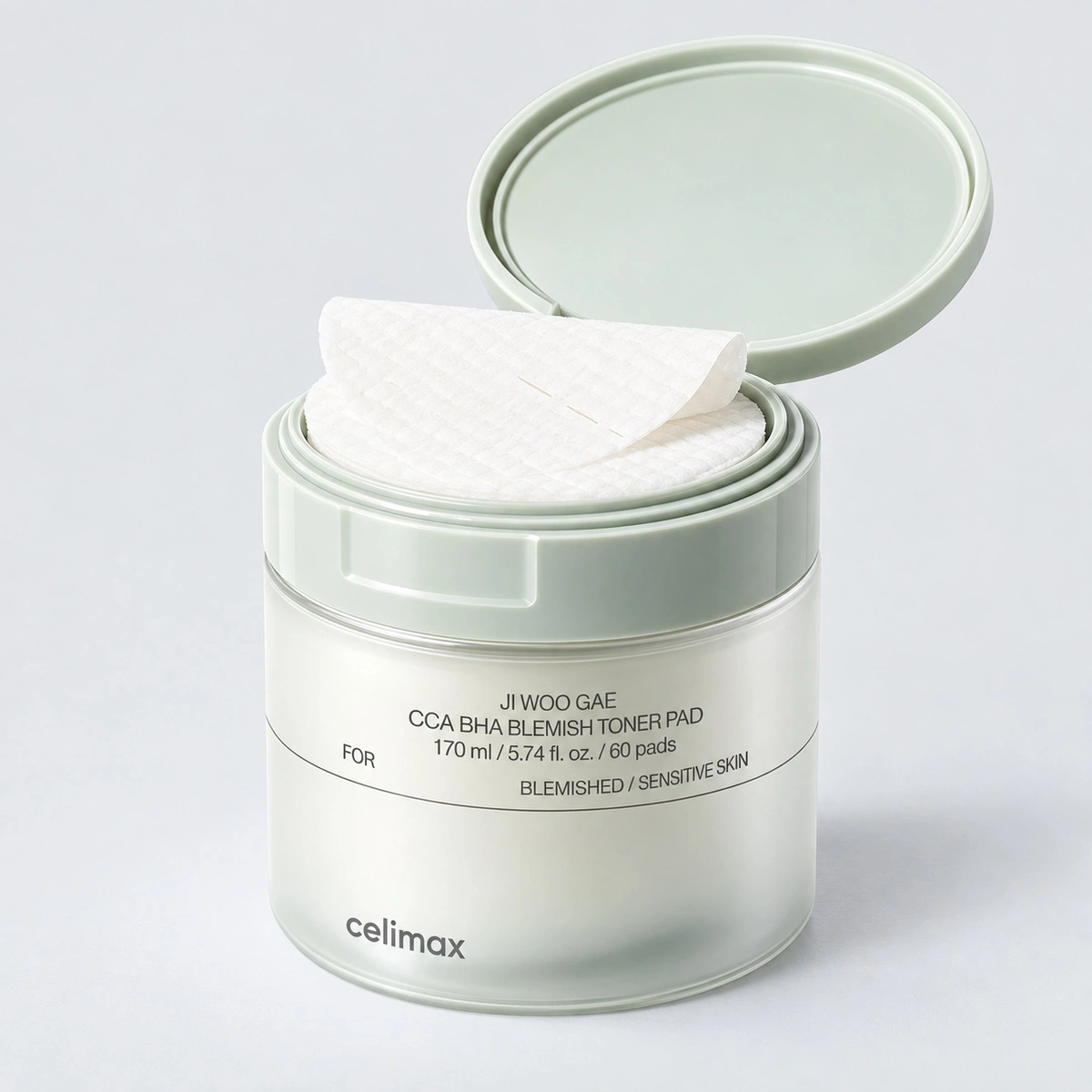 CELIMAX Пилинг-пэды от воспалений для проблемной кожи Celimax Ji Woo Gae Cica BHA Blemish Toner Pad, 10 шт