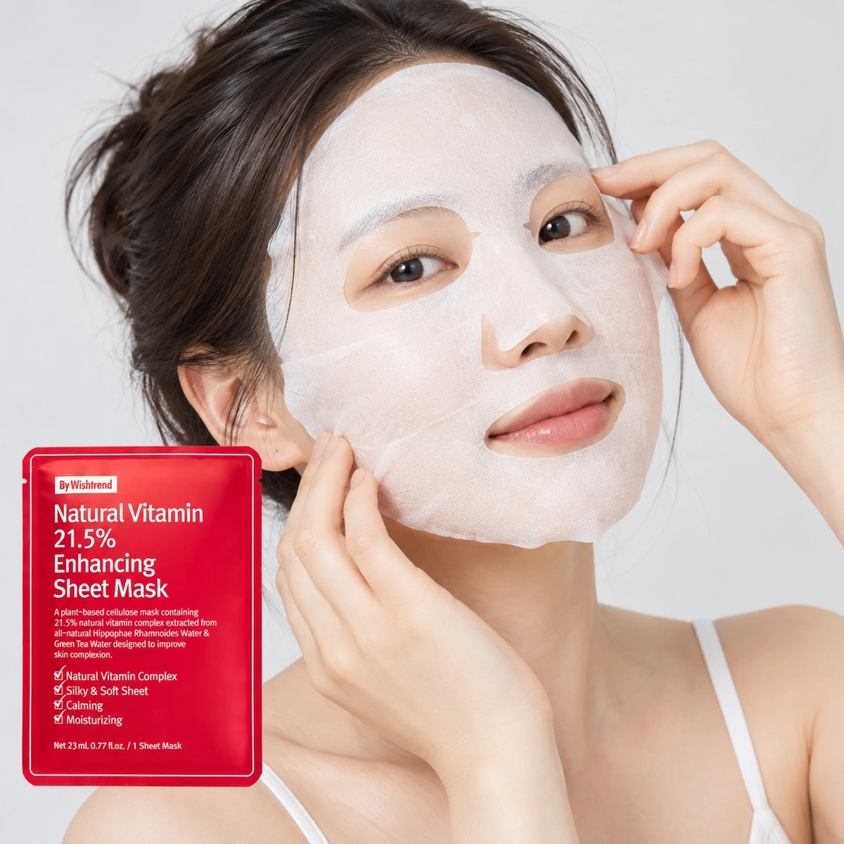 Купить Витаминная антиоксидантная тканевая маска By Wishtrend Natural Vitamin 21.5%, 23 гр BY WISHTREND Витаминная антиоксидантная тканевая маска By Wishtrend Natural Vitamin 21.5%, 23 гр