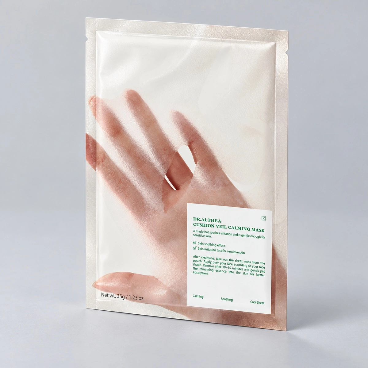 DR.ALTHEA Тканевая маска с охлаждающим эффектом Dr.Althea Cushion Veil Calming Mask, 35 гр