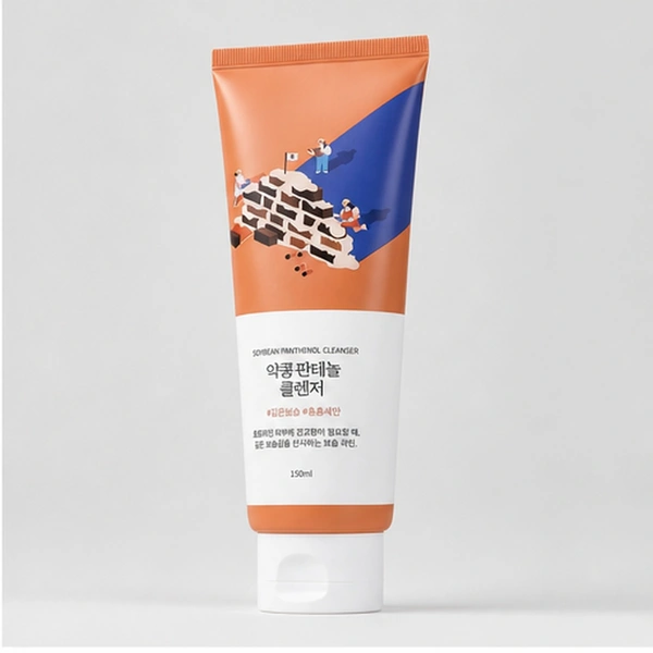 ROUND LAB Пенка для умывания с чёрной соей и пантенолом Round Lab Soybean Panthenol Cleanser. 150 мл