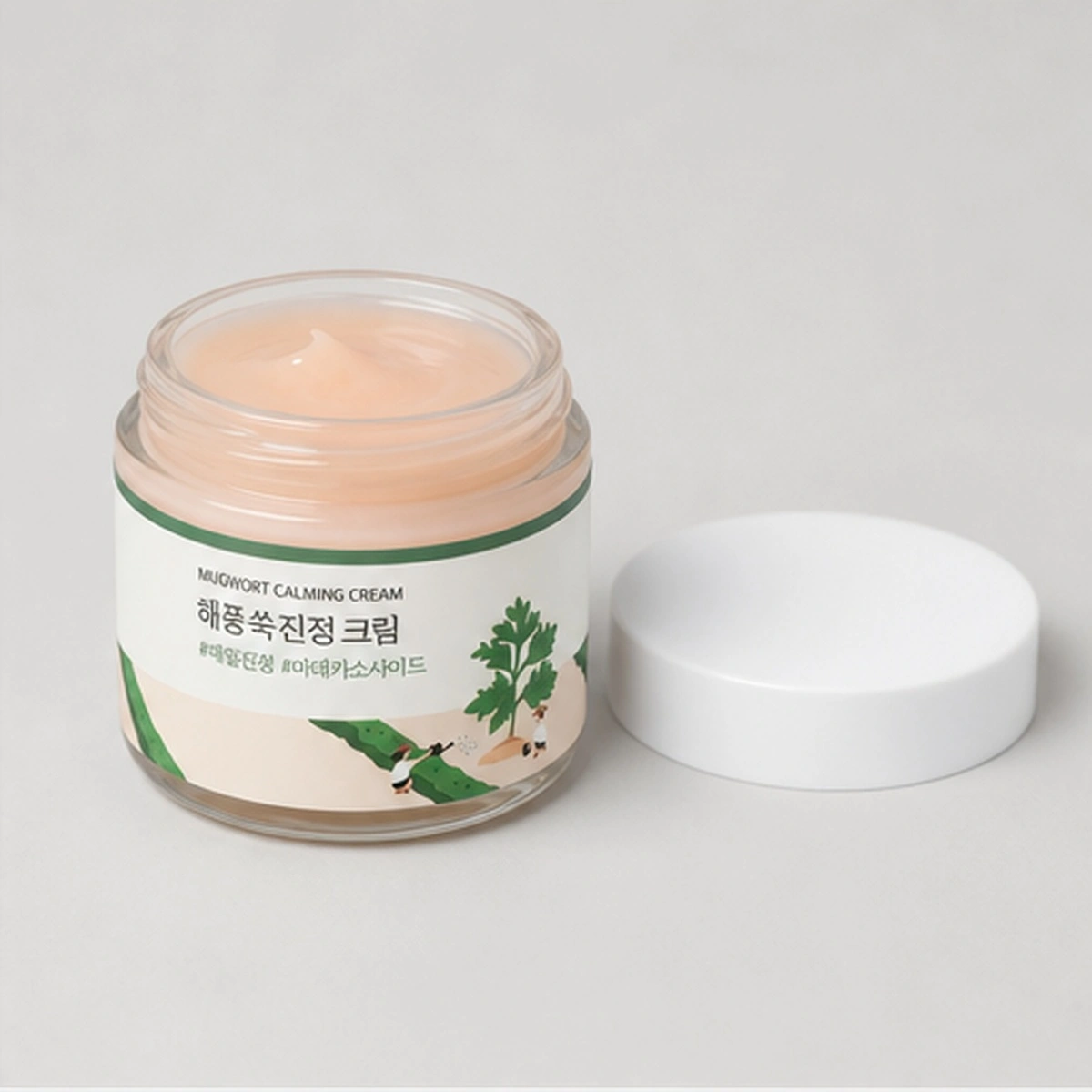 Купить Лёгкий успокаивающий крем с полынью Round Lab Mugwort Calming Cream, 80 мл ROUND LAB Лёгкий успокаивающий крем с полынью Round Lab Mugwort Calming Cream, 80 мл
